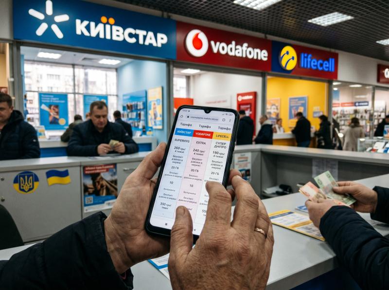 Тарифи для пенсіонерів: lifecell - 190 грн, Київстар - 220 грн, Vodafone - від 280 грн.