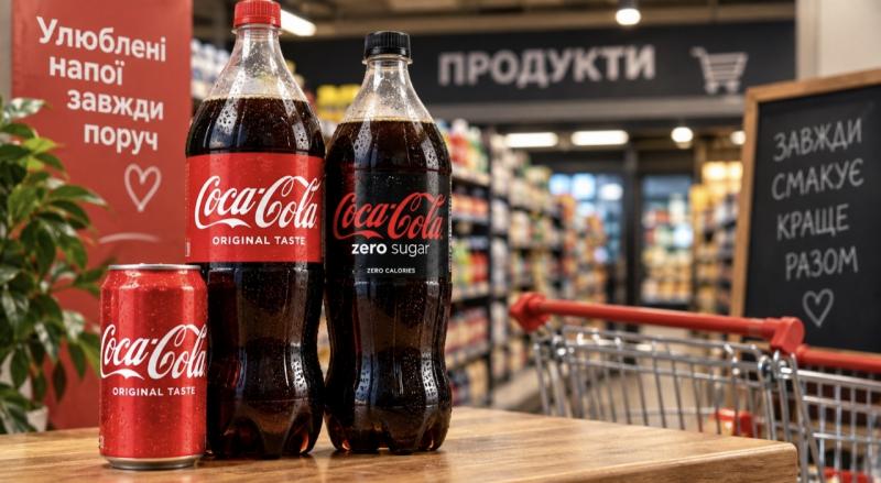 Купівля Coca-Cola в Києві: де знайти сьогодні - наявність у магазинах АТБ, Сільпо, NOVUS та інших торгових точках.