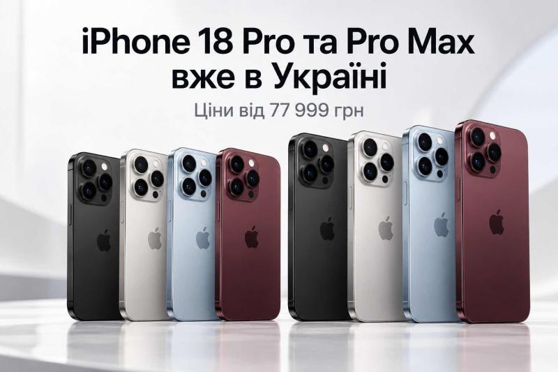 iPhone 18 Pro тепер доступний в Україні: ціни, Pro Max та місця придбання.