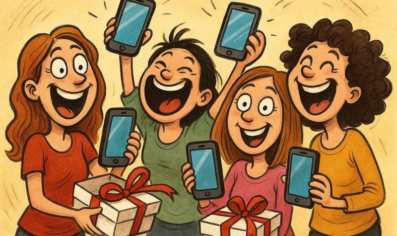 Вдячність за iPhone 17. Магазин електроніки запрошує дівчат зайнятися приготуваннями та освоїти техніку масажу обличчя.
