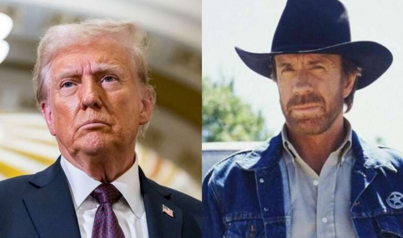 Трамп оцінив смерть Чака Норріса трьома словами.