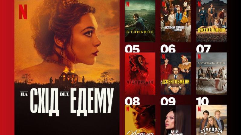 Топ серіалів Netflix в Україні: які шоу переглядали українці на минулому тижні.